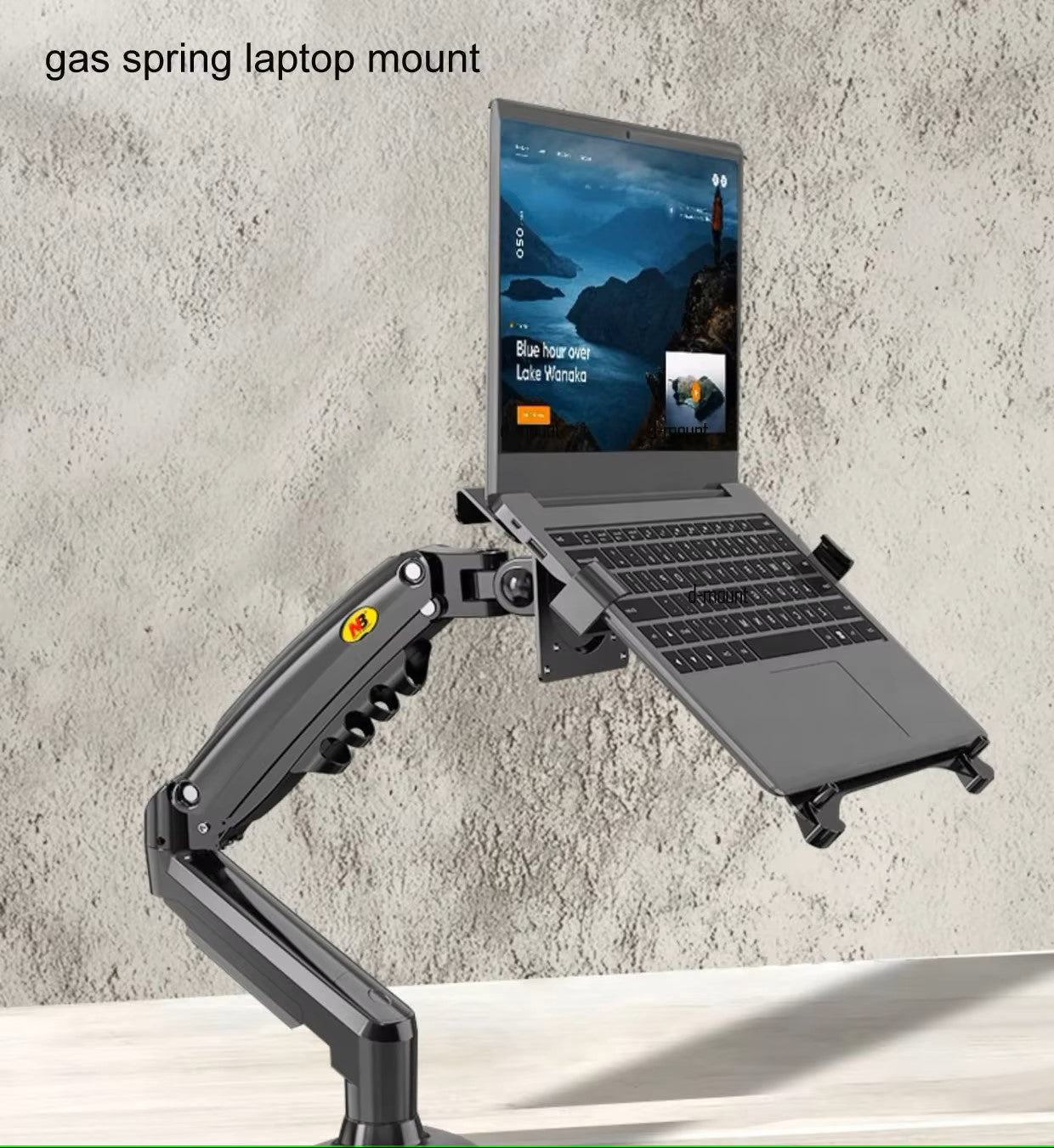 LWT F80-FP Heavy Duty Laptop Mount Stand, Laptop Arm Duty Holder for 10 to 17 Inch Laptops