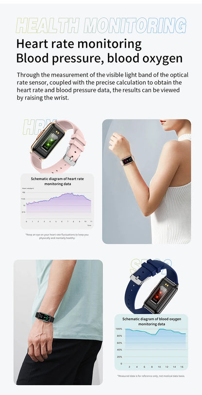 LWT H80 Female Heart Rate, Blood Oxygen & Fitness Smart Watch