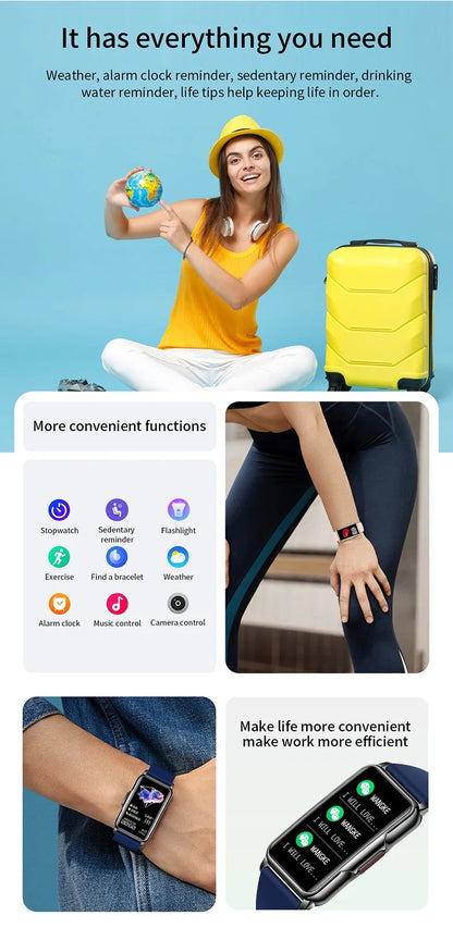LWT H80 Female Heart Rate, Blood Oxygen & Fitness Smart Watch