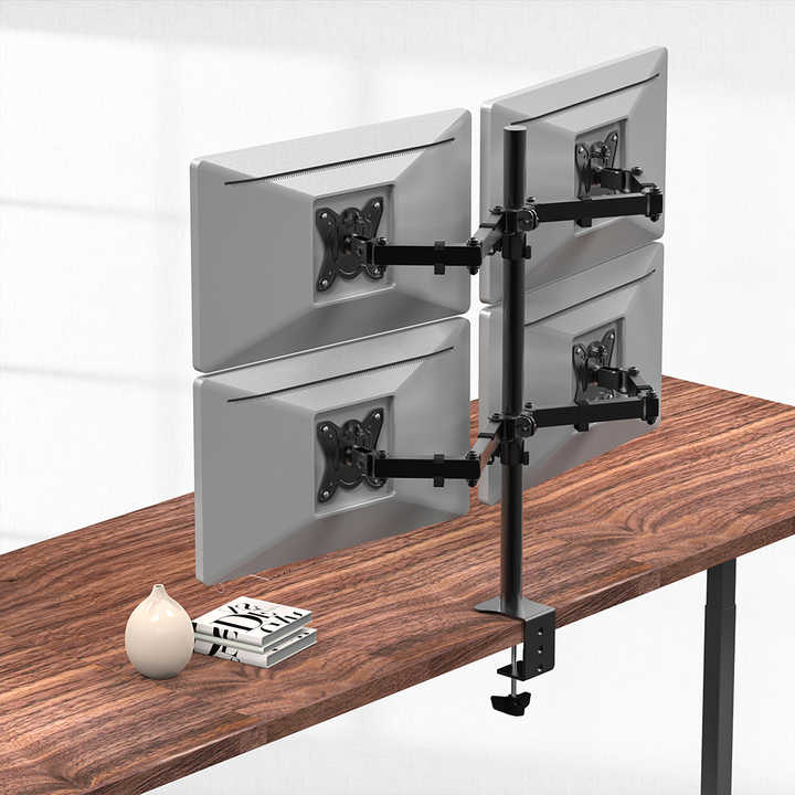 LWT CT-LCD-DS1704A QUAD Computer Monitor Mount Professional Supply Max VESA 100*100mm Full Motion 180 Degrees Swivel
