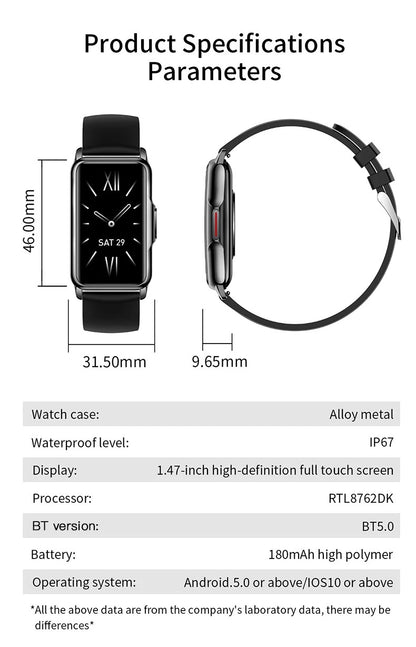LWT H80 Female Heart Rate, Blood Oxygen & Fitness Smart Watch