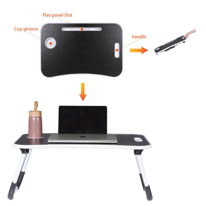 Foldable laptop table