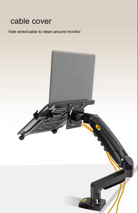 LWT F80-FP Heavy Duty Laptop Mount Stand, Laptop Arm Duty Holder for 10 to 17 Inch Laptops