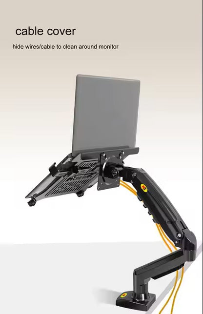 LWT F80-FP Heavy Duty Laptop Mount Stand, Laptop Arm Duty Holder for 10 to 17 Inch Laptops