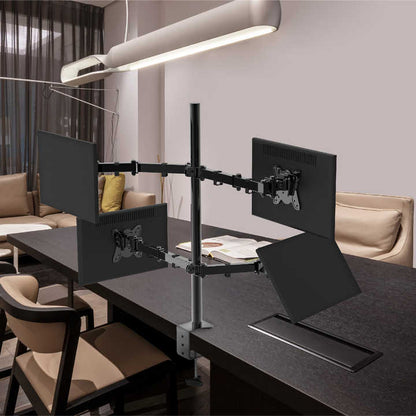 LWT CT-LCD-DS1704A QUAD Computer Monitor Mount Professional Supply Max VESA 100*100mm Full Motion 180 Degrees Swivel