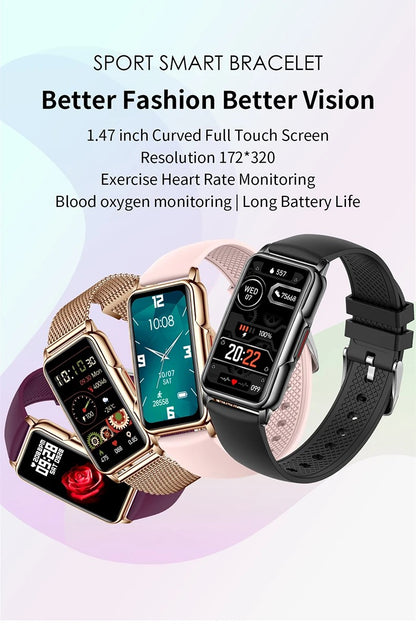 LWT H80 Female Heart Rate, Blood Oxygen & Fitness Smart Watch